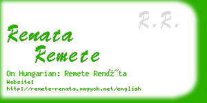 renata remete business card